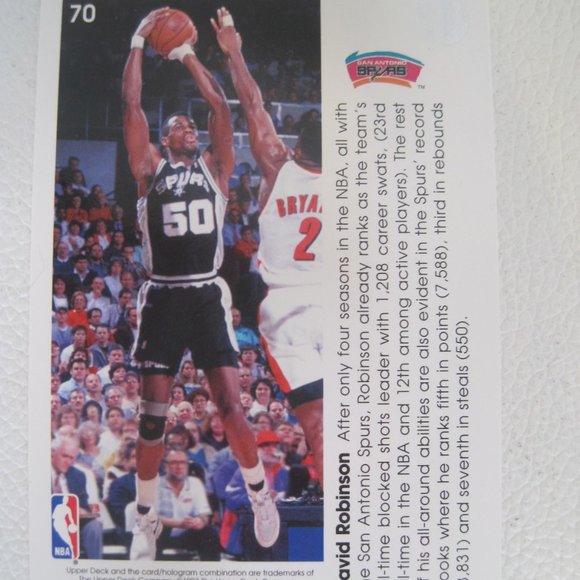1993-94 Upper Deck Pro View San Antonio Spurs Card - Picture 2 of 2